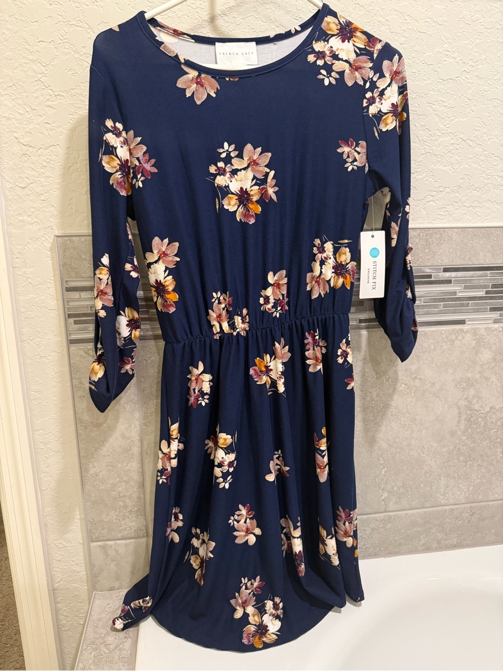 Stitch Fix Floral Navy Midi Dress
